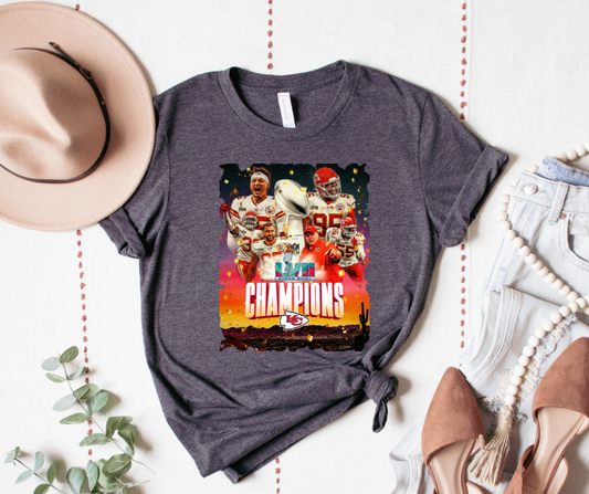 KC Chiefs Champions 2023 Torn Edges DTF Transfer 06353