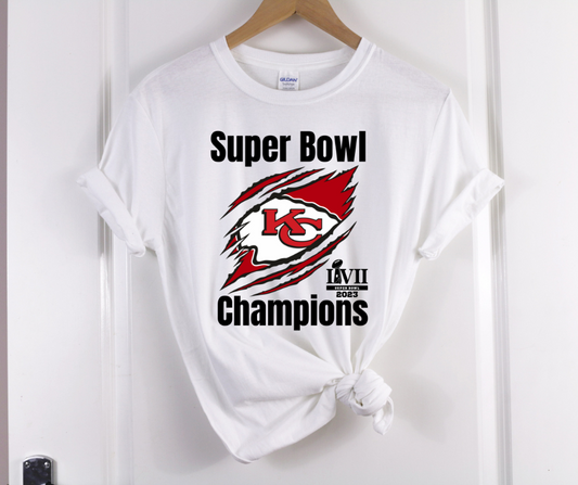 Kansas City Chiefs Champions 2023 Scratch DTF Transfer 06360