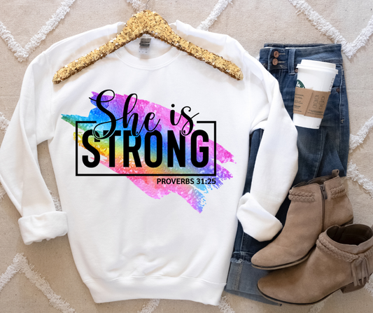 She Is Strong DTF Transfer 06484