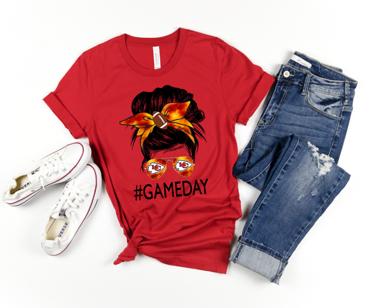 Kansas City Chiefs Messy Bun DTF Transfer 06422