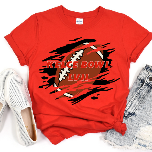 Kelce Bowl LVII Scratch DTF Transfer 06404