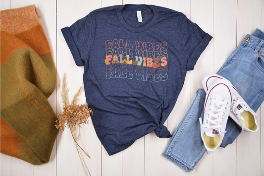 Fall Vibes Stacked DTF Transfer 06614