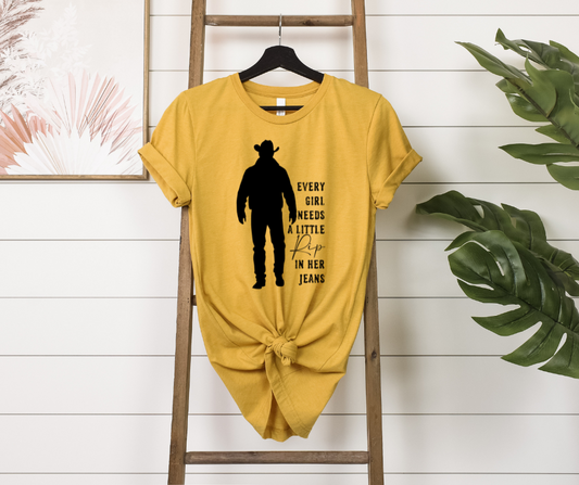 Every Girl Needs a Rip in Her Jeans DTF Transfer 06594