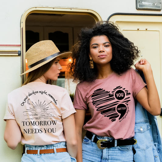 You Matter Semi Colon DTF Transfer 06338