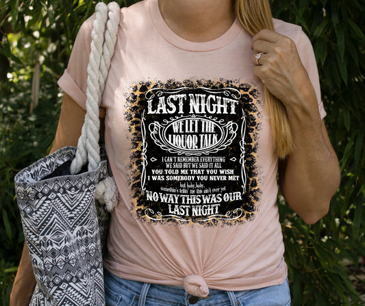 Last Night Leopard MW DTF Transfer 06343