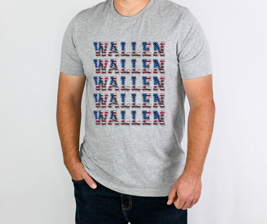 USA Wallen Stacked DTF Transfer 06517