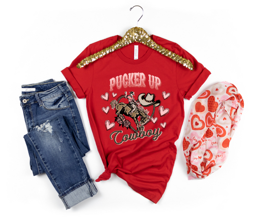 Pucker Up Cowboy DTF Transfer 06524