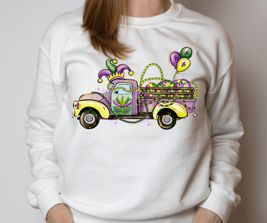 Mardi Gras Truck DTF Transfer 06501