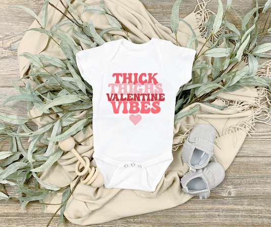 Thick Thighs Valentine Vibes DTF Transfer 06522