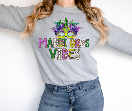 Mardi Gras Vibes DTF Transfer 06503