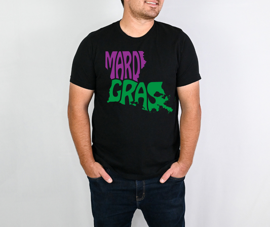 Mardi Gras Louisiana State DTF Transfer 06506