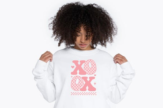 XOXO Checkered DTF Transfer 06511