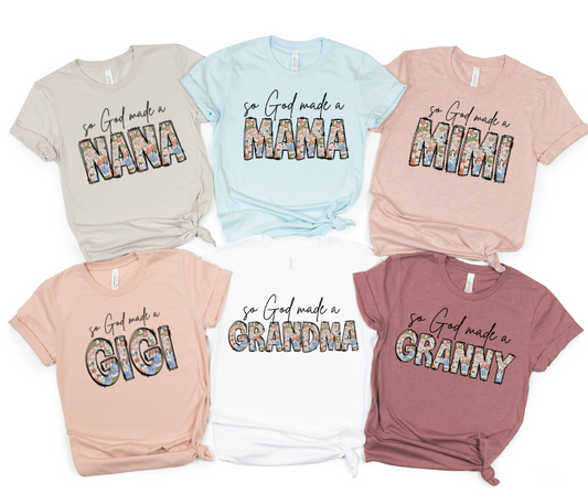 So God Made a Mama (and Others) DTF Transfer 06284